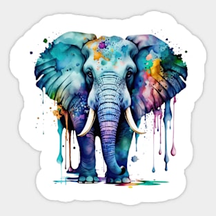 Colorful Elephant #2 Sticker